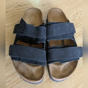 Birkenstock UJI NUBUCK SUEDE LEATHER SANDALS